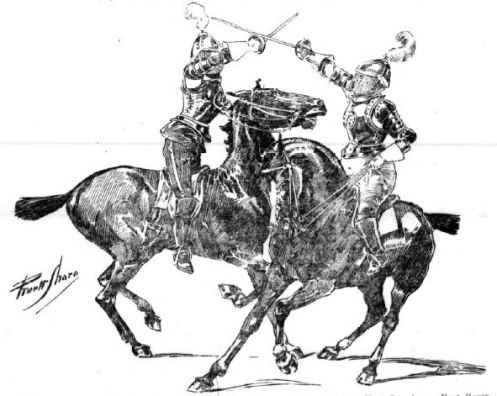 Above: Jaguarina practicing mounted combat