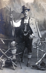 Man with alpenstock from Miesbach, Bavaria.